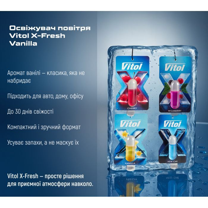 Ароматизатор для автомобиля VITOL X-Fresh Vanilla (VF03) изображение 4