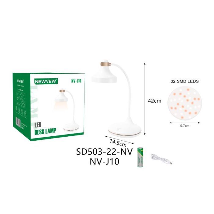 Настольная лампа NEWVEW NV-J10 1200mAh White (NWVW-NV-J10-WH) изображение 6
