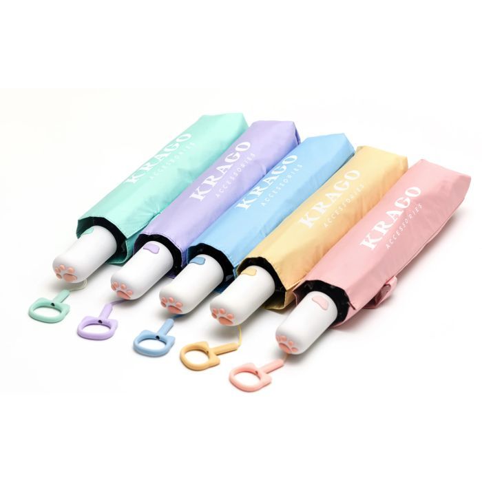 Зонт Krago Мяу складна міні повний автомат світло жовтий (umb-11-002) изображение 8