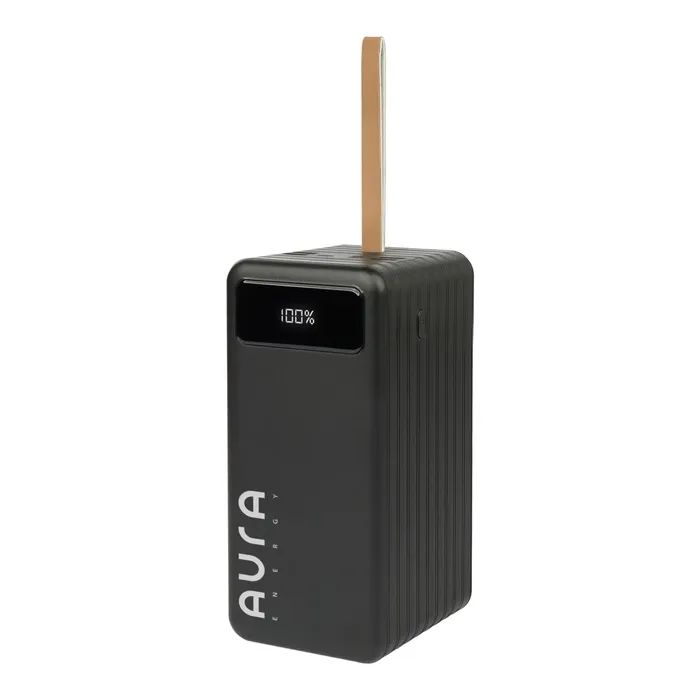 Батарея универсальная AURA NRG-P100 100000mAh 22.5W Black (PBANRG-P100B)