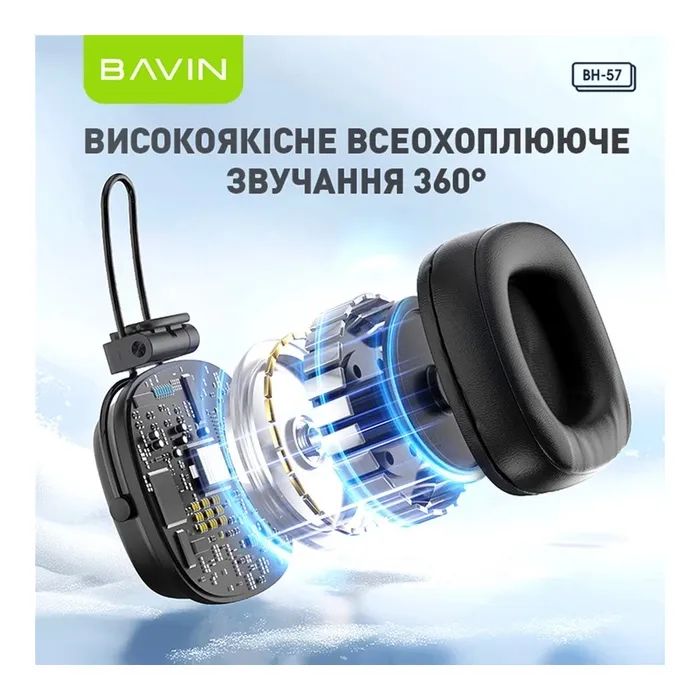 Наушники BAVIN BH-57 Hi-Res Black (HB-BH-57 BK) изображение 3