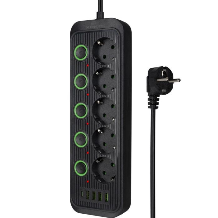 Сетевой фильтр питания XoKo XK-SP-5-2-1-BK