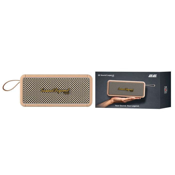 Акустическая система 2E SoundLegend Mini PowerBank IPX6 Brown (2E-BSSLMWBN) изображение 12