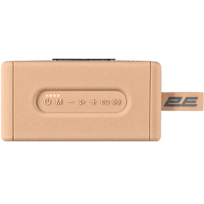 Акустическая система 2E SoundLegend Mini PowerBank IPX6 Brown (2E-BSSLMWBN) изображение 3