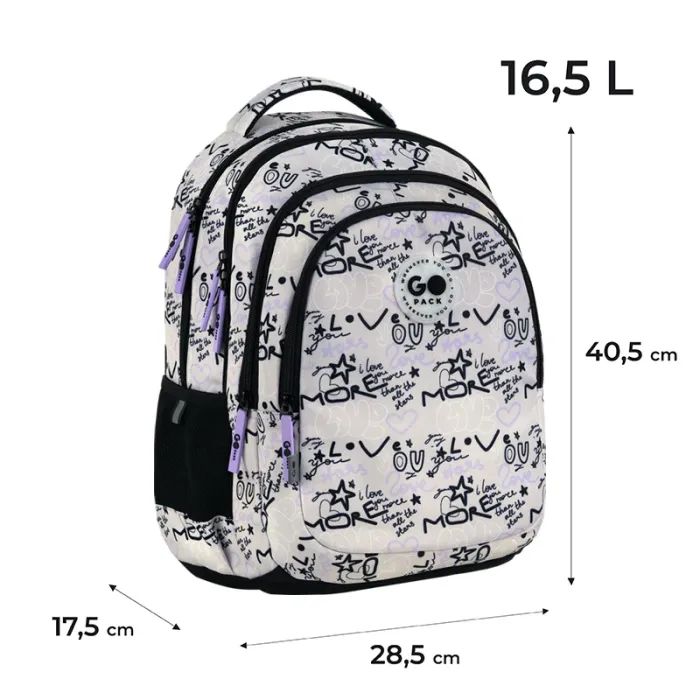 Рюкзак шкільний GoPack Teens 162M-4 (GO26-162M-4) зображення 12