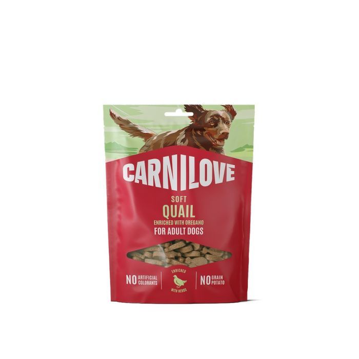 Лакомство для собак Carnilove Soft Snack Quail with Oregano 200 г (8595602582655)