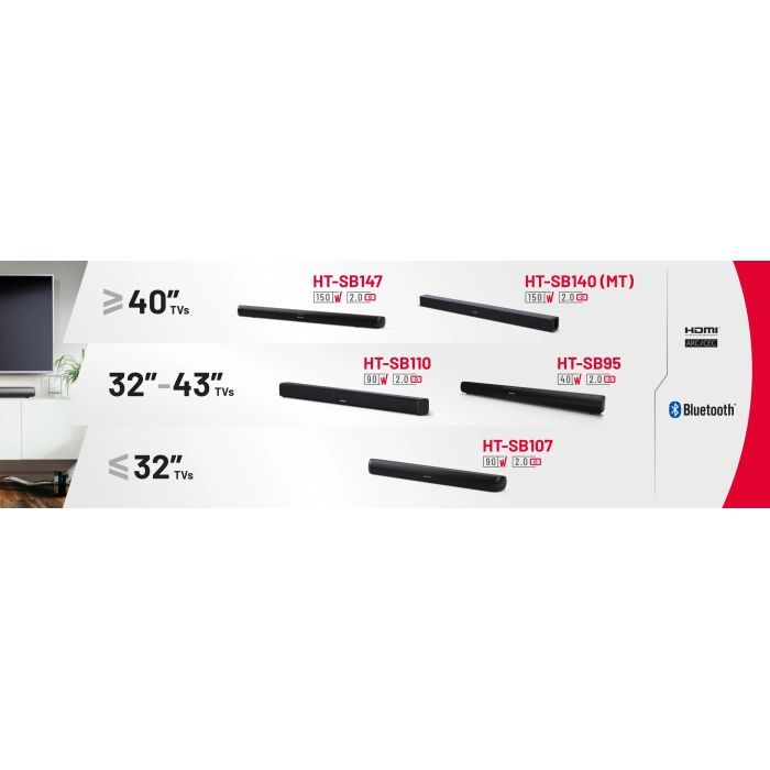 Акустическая система Sharp HT-SB147 Black (HT-SB147) изображение 8