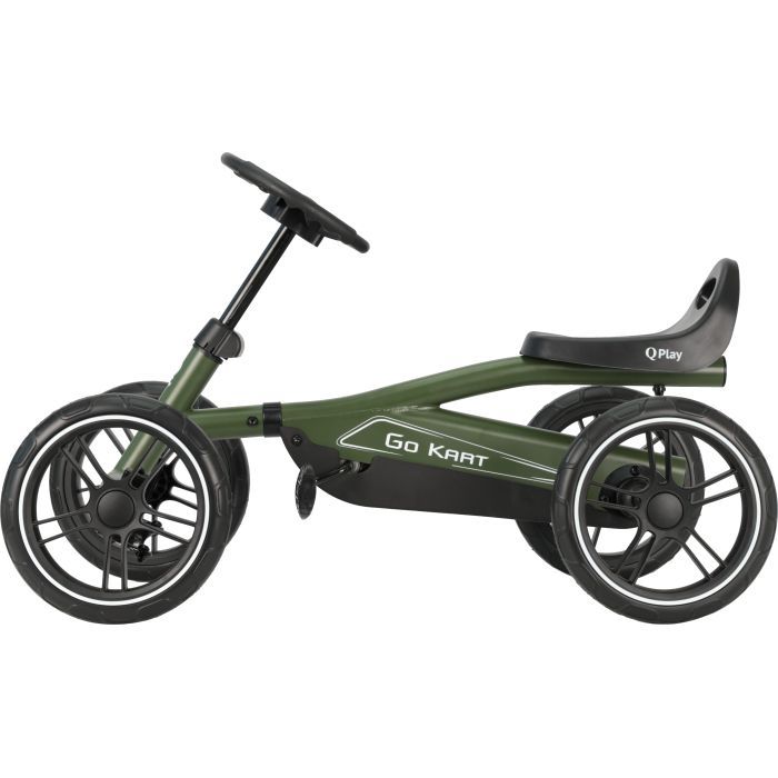 Веломобиль QPlay велокарт дитячий Go Kart Army Green (GK-01GoKartArmy Green) изображение 2