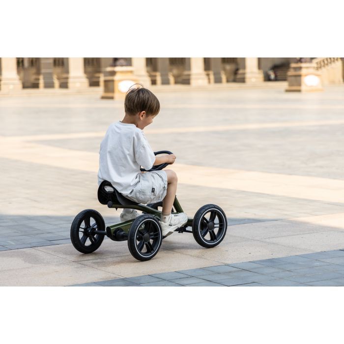 Веломобиль QPlay велокарт дитячий Go Kart Army Green (GK-01GoKartArmy Green) изображение 4