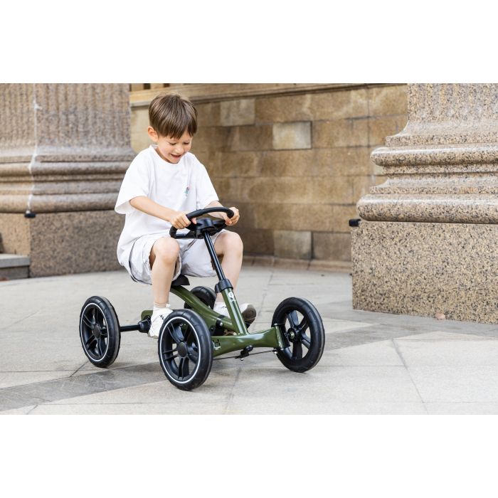 Веломобиль QPlay велокарт дитячий Go Kart Army Green (GK-01GoKartArmy Green) изображение 5