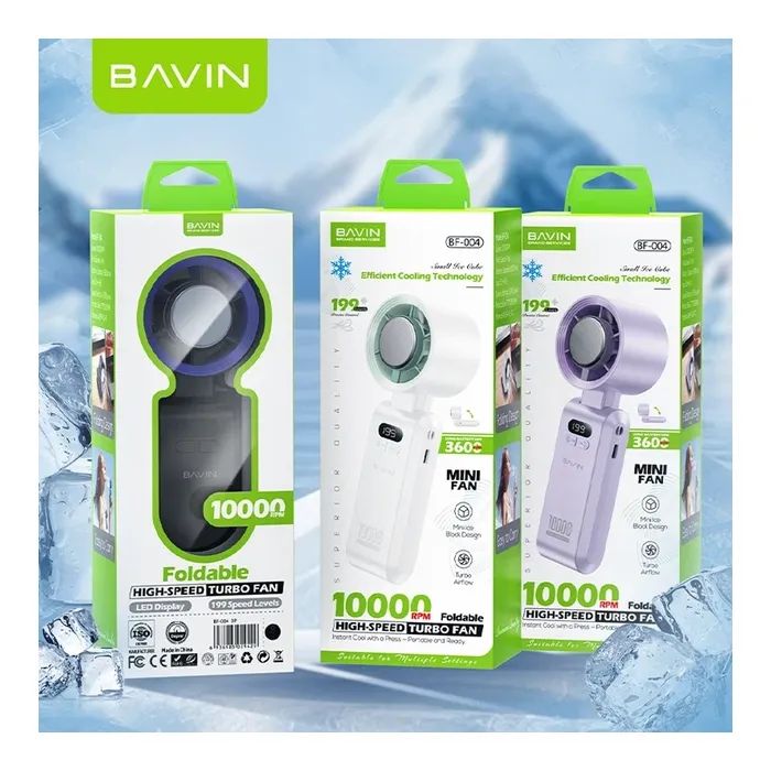 Вентилятор BAVIN BF-004 ICE CUBE TURBO FUN 10000RPM Black-purple (BF-004 BP) изображение 11