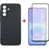 Чехол для мобильного телефона Dengos Carbon Cover + Glass Samsung Galaxy A57 Black (DG-KM-195)