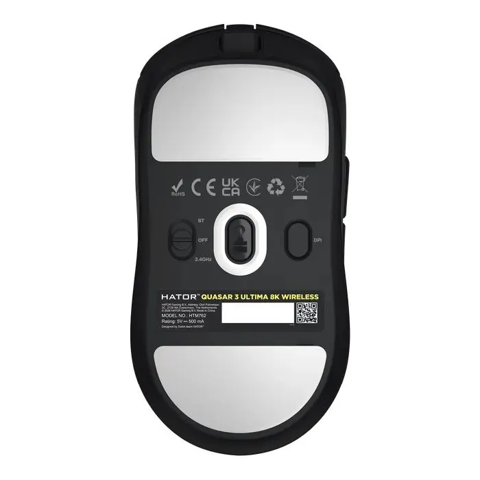 Мишка Hator Quasar 3 Ultima 8K Wireless/Bluetooth/USB Black (HTM762) зображення 6