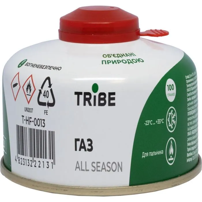 Газовый баллон Tribe різьбовий 100 г (T-HF-0013)