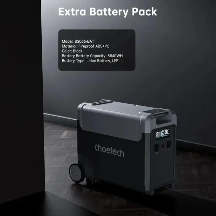 Зарядная станция Choetech 3600W 3848Wh (BS066-BQB) изображение 7