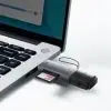 Считыватель флеш-карт Baseus USB-A + USB-C to SD/TF gray (WKQX060113) изображение 8