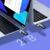 Считыватель флеш-карт Baseus USB-A + USB-C to SD/TF gray (WKQX060113) изображение 9