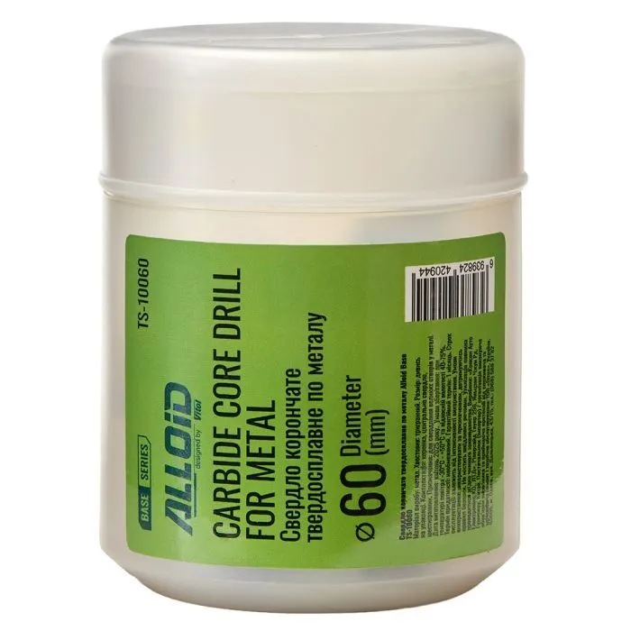 Сверло Alloid Base, корончате, твердосплавне, по металу, 60мм (TS-10060) изображение 5