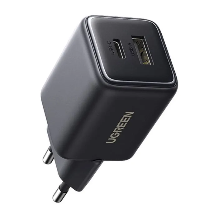 Зарядное устройство Ugreen X514 1xUSB-C PD20W + 1xUSB GaN black (65737) изображение 3