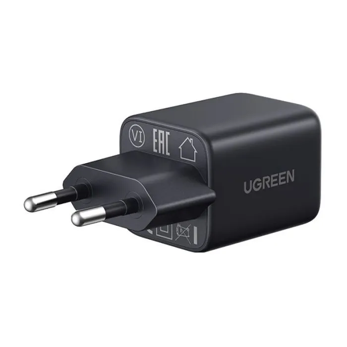 Зарядное устройство Ugreen X514 1xUSB-C PD20W + 1xUSB GaN black (65737) изображение 4