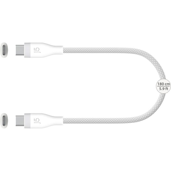 Дата кабель USB-C to USB-C 1.0m 60W (20V/3A) premium J5create (JUCX17W-N) изображение 2