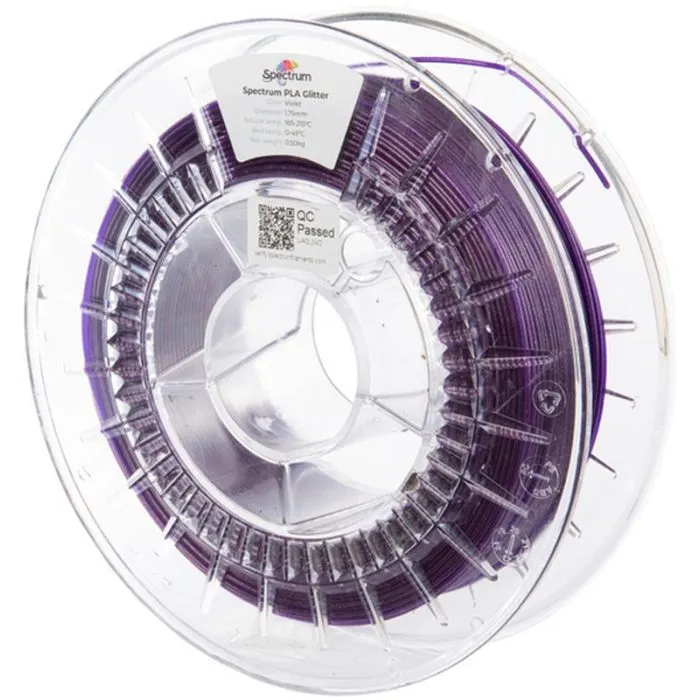 Пластик для 3D-принтера Spectrum PLA Glitter 1.75mm 0.5kg Violet (80897)