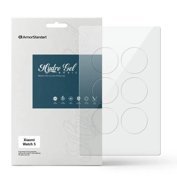 Пленка защитная Armorstandart hydrogel Matte Xiaomi Watch 5 6 pcs (ARM92792)