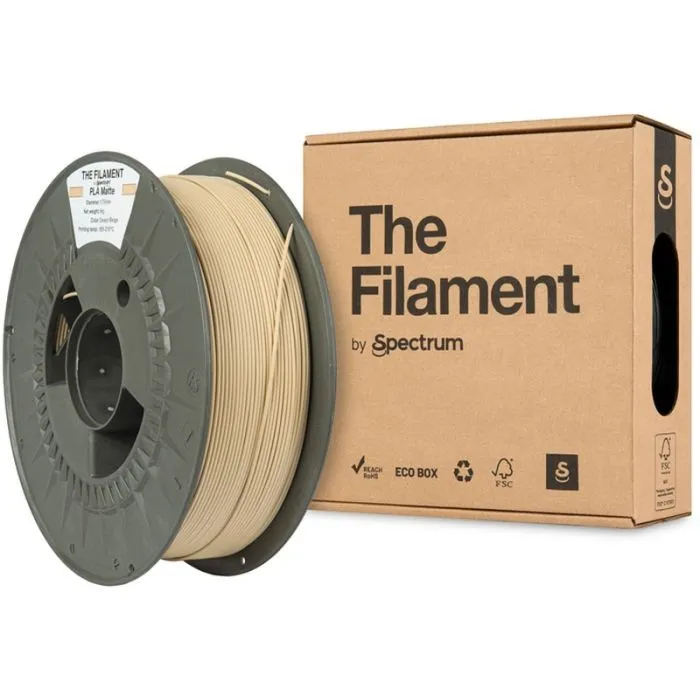 Пластик для 3D-принтера The Filament PLA Matte 1.75mm 1kg BEIGE, DESERT (TF-24202) зображення 3