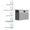 Зарядная станция Deye 2500W, 2.56kWh (SUN-BK250-2.56KWH-EU-AM4-18L) изображение 8