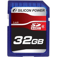 Карта памяти Silicon Power 32Gb SDHC class 6 (SP032GBSDH006V10)