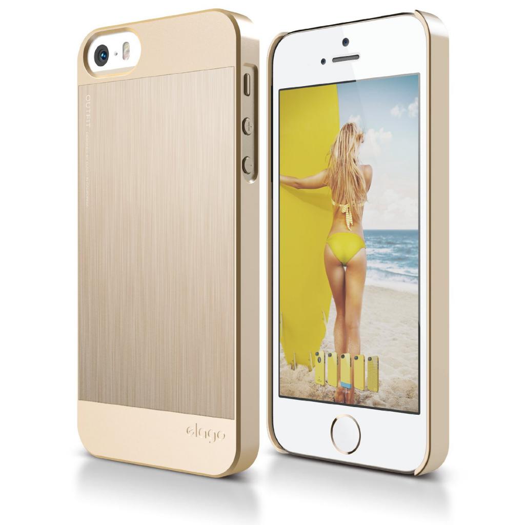 Чохол до мобільного телефона Elago для iPhone 5/5S /Outfit MATRIX Aluminum/Gold (ELS5OFMX-GDGD-RT)