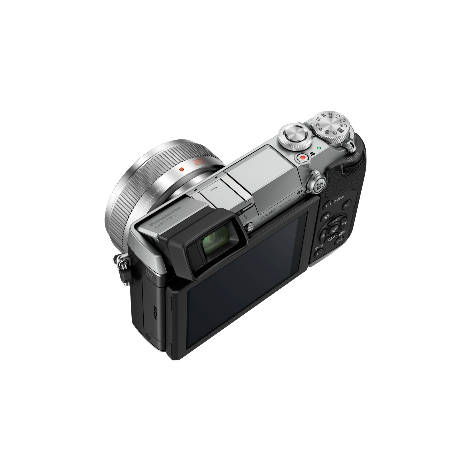Цифровий фотоапарат Panasonic DMC-GX7 Kit 20 mm Silver (DMC-GX7CEE-S) зображення 4