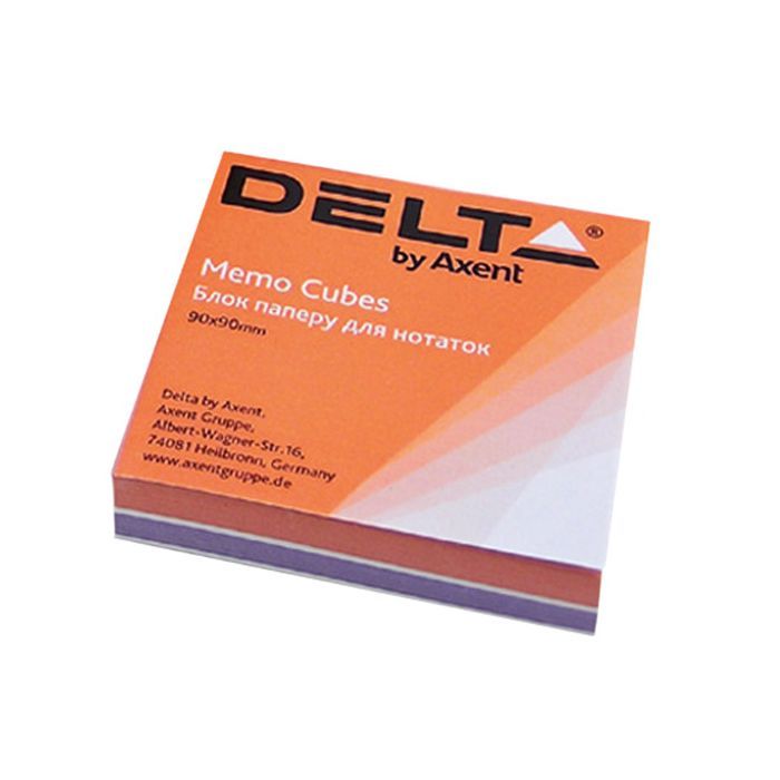 Бумага для заметок Delta by Axent "COLOR" 80Х80Х20мм, unglued (D8021)