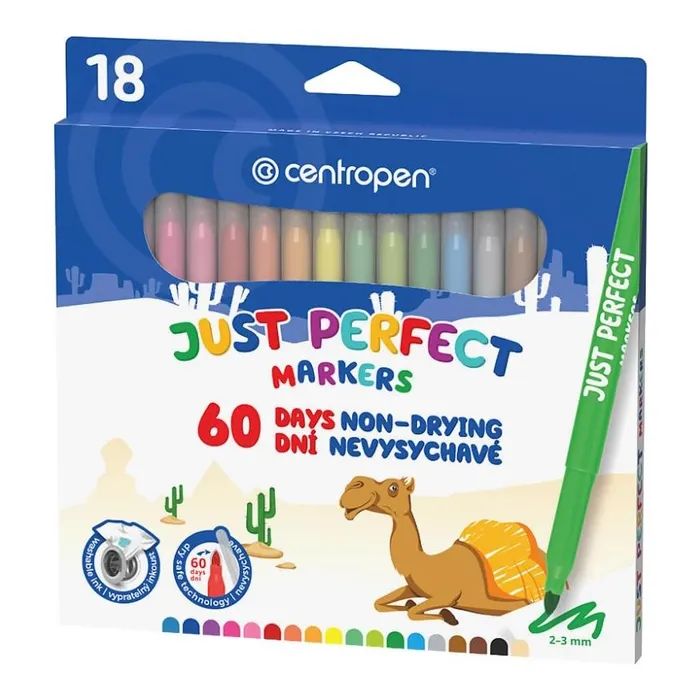 Фломастери Centropen 2510 Perfect, 18 colors (2510/18)