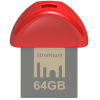 USB флеш накопичувач Strontium Flash 64GB NANO RED USB 3.0 (SR64GRDNANOZ)