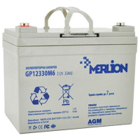 Фото - Батарея для ИБП MERLION Батарея до ДБЖ  12V-33Ah  GP12330M6 (GP12330M6)