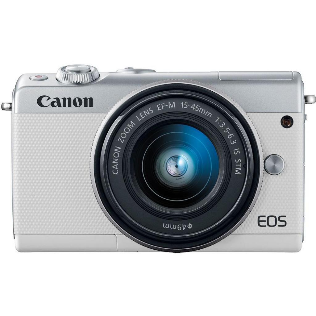 Цифровий фотоапарат Canon EOS M100 15-45 IS STM Kit White (2210C048)