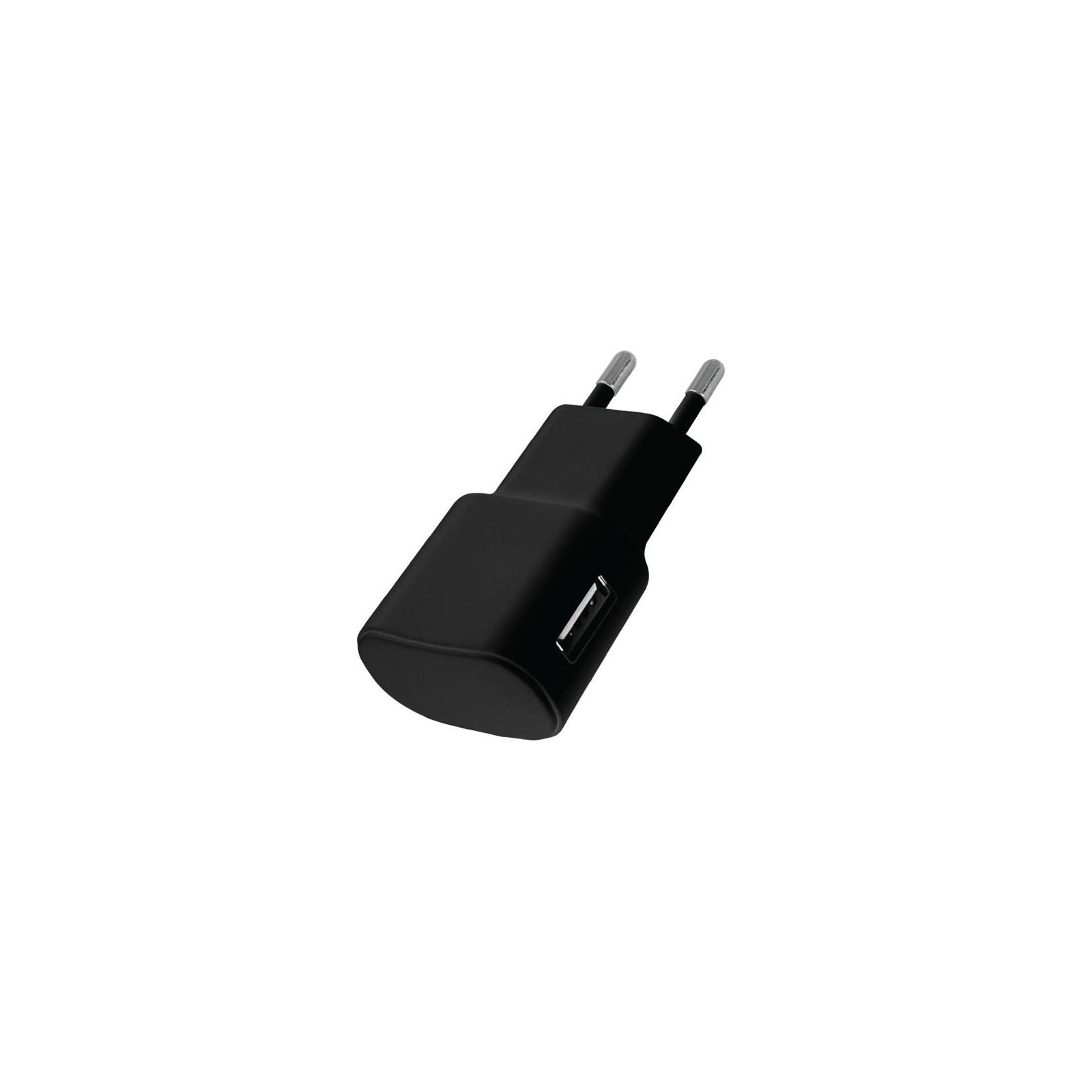 Зарядний пристрій Florence USB, 1.0A black (FW-1U010B)