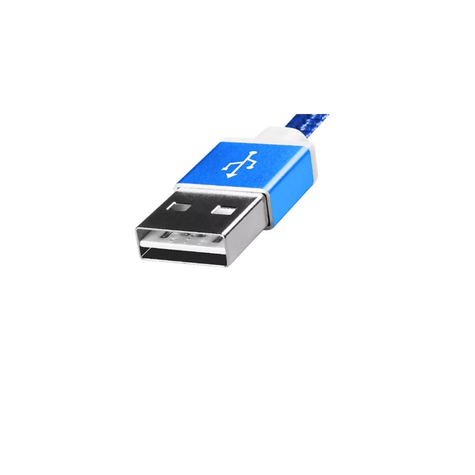 Дата кабель USB 2.0 AM to Micro 5P 1.0m Blue ADATA (AMUCAL-100CMK-CBL) изображение 3