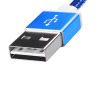 Дата кабель USB 2.0 AM to Micro 5P 1.0m Blue ADATA (AMUCAL-100CMK-CBL) изображение 3