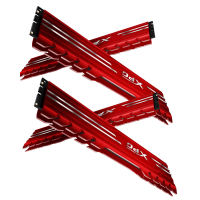 Модуль памяти для компьютера DDR4 16GB (4x4GB) 2666 MHz XPG Gammix D10 Red ADATA (AX4U2666W4G16-QRG) изображение 3
