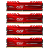 Модуль пам'яті для комп'ютера DDR4 16GB (4x4GB) 2666 MHz XPG Gammix D10 Red ADATA (AX4U2666W4G16-QRG)