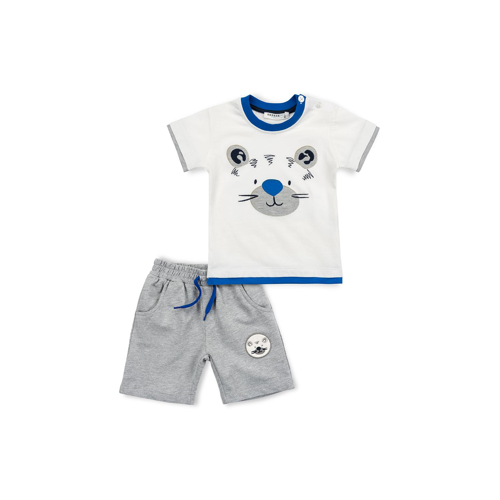 Набор детской одежды Breeze с тигрулей (10264-80B-gray)