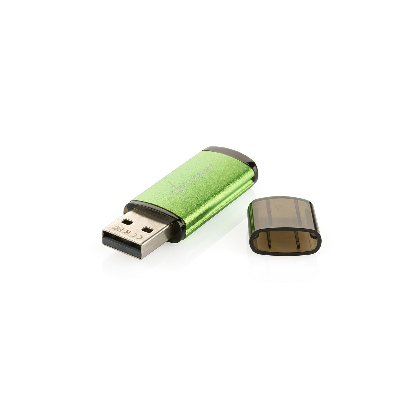 USB флеш накопичувач eXceleram 64GB A3 Series Green USB 2.0 (EXA3U2GR64) зображення 5