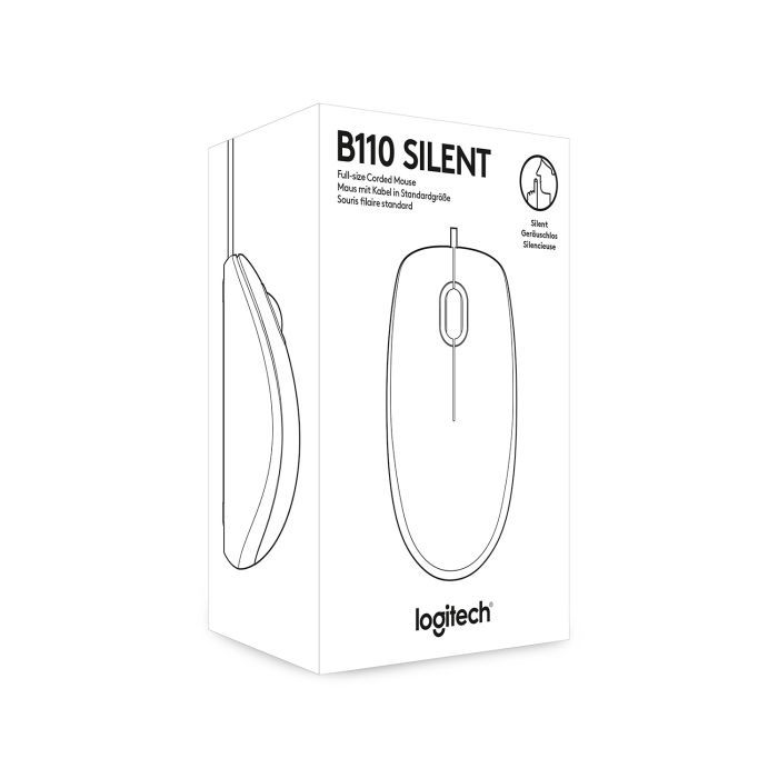 Мышка Logitech B110 Silent Black (910-005508) изображение 6