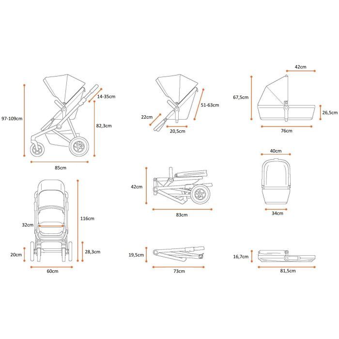 Коляска Thule Sleek Grey Melange (TH11000001) изображение 12