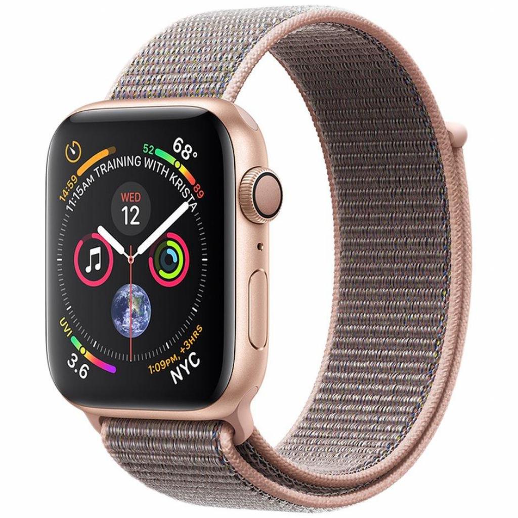 Смарт-часы Apple Watch Series 4 GPS, 44mm Gold Aluminium Case with Pink Sand (MU6G2GK/A)