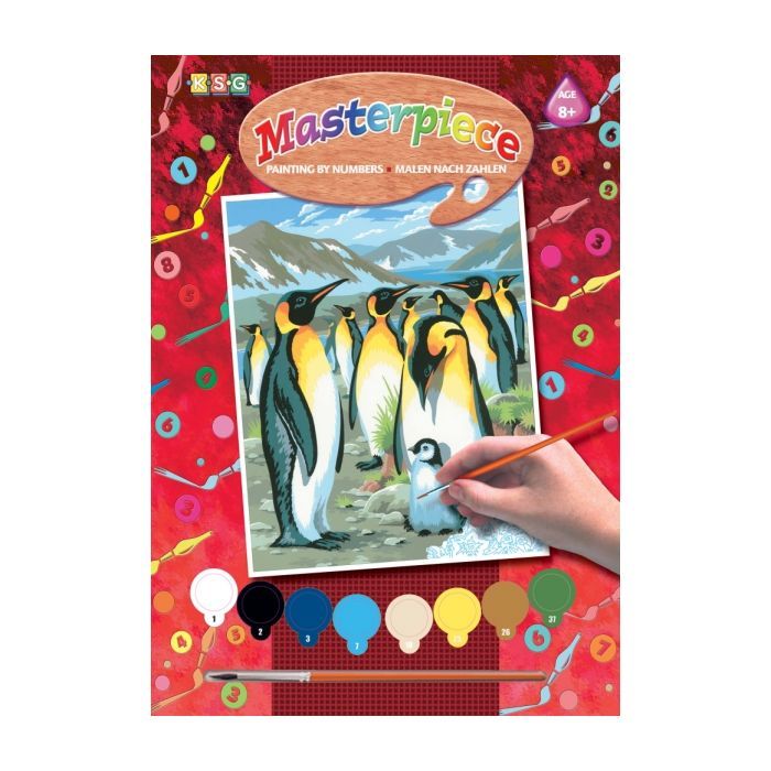 Набор для творчества Sequin Art PAINTING BY NUMBERS JUNIOR Penguins (SA0033)