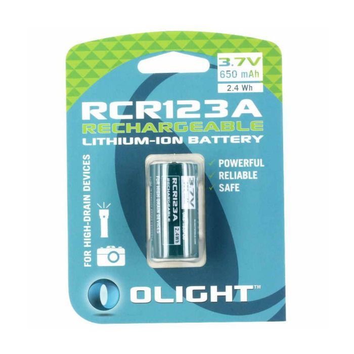 Аккумулятор Olight RCR123 (16340) Li-Ion 650 mAh (ORB2-163P06) изображение 3