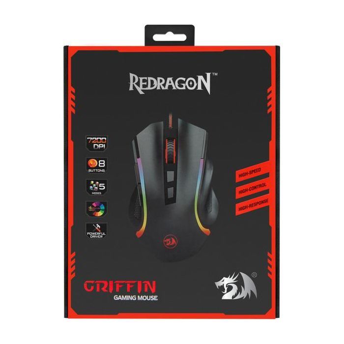 Мышка Redragon Griffin Black (75093) изображение 8